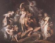 Henry Fuseli Titania and Bottom (mk08) oil painting on canvas